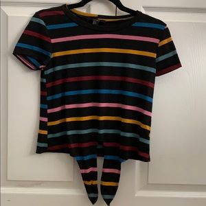Fun striped crop top
